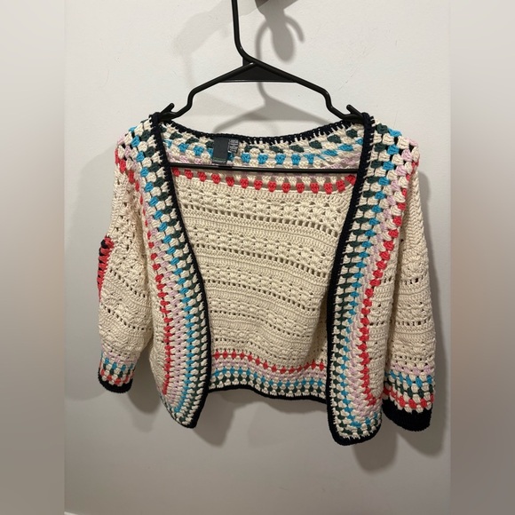 NWOT-Shannon Passero Crochet Cardigan - Picture 2 of 7